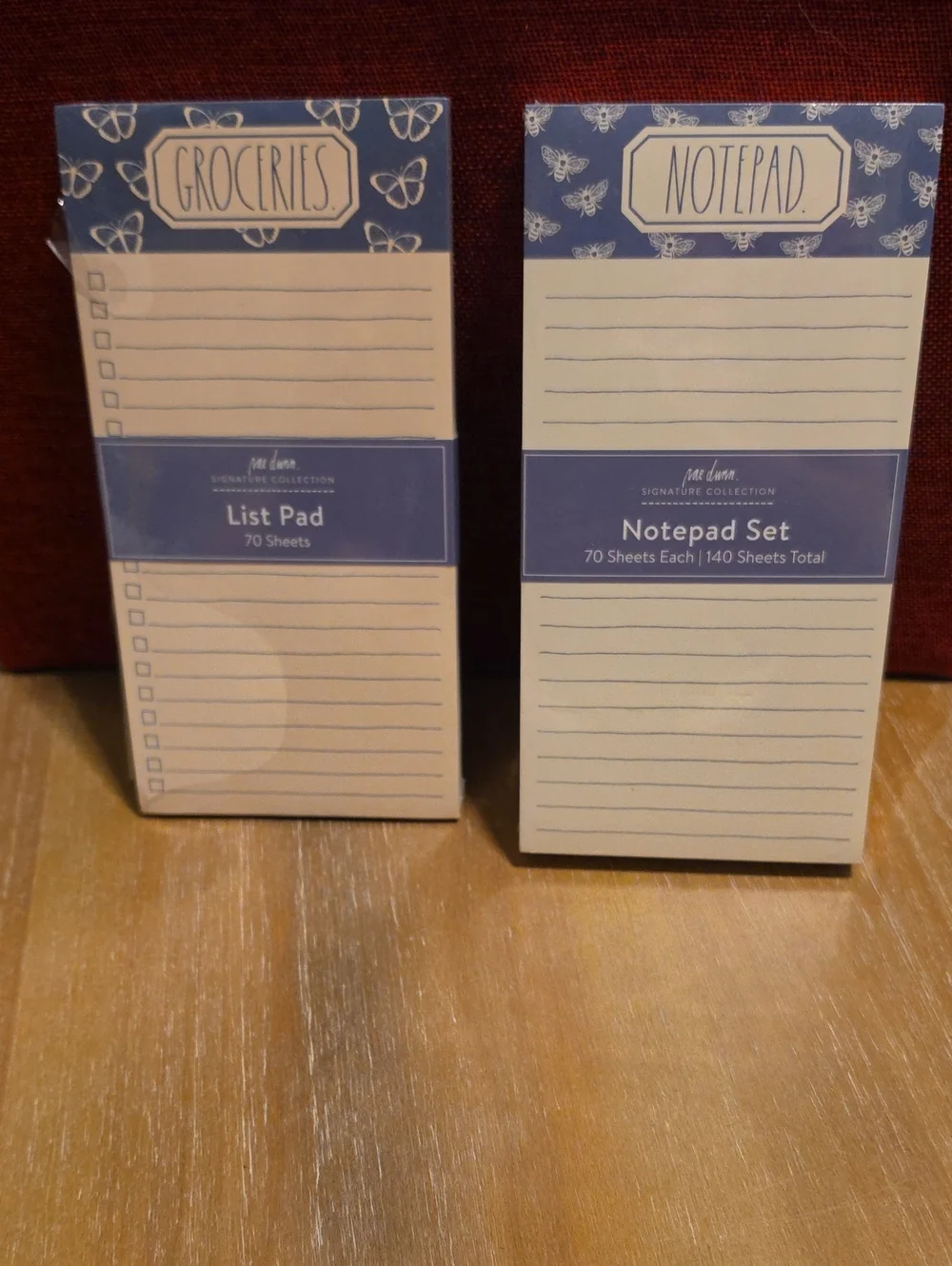 Rae Dunn 2 Notepads Groceries & To Do List
